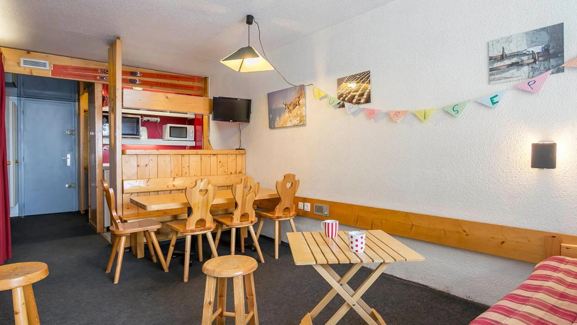 Charmant 2 Pieces Cabine - Centre Station Arc 1800 - Balcon Sud-Ouest - Wifi Et Parking Inclus - Fr-1-346-470 Les Arcs